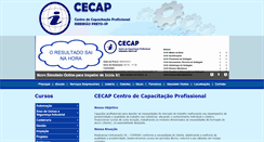 Desktop Screenshot of cecapformacaoprofissional.com.br
