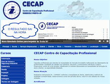Tablet Screenshot of cecapformacaoprofissional.com.br